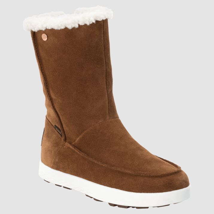 Botas Invierno Jack Wolfskin Auckland Wt Texapore Mujer Marrom/Blancos Mexico-5671213